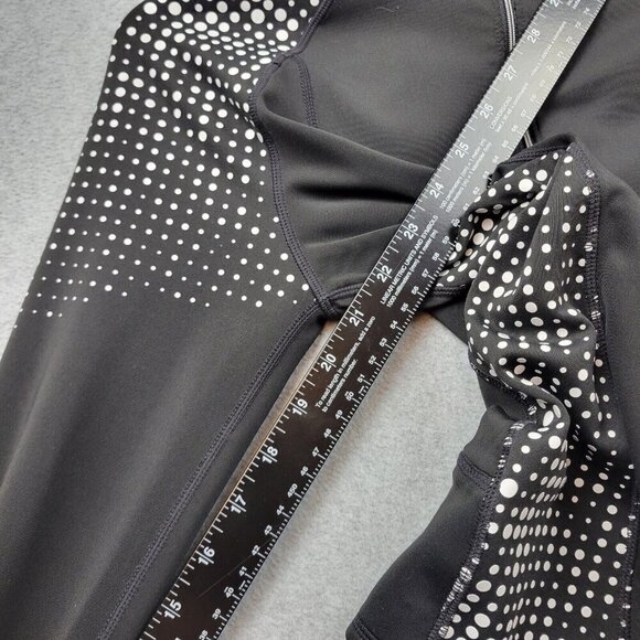 Athleta Womens Pullover Size Small Running Wild 1/2 Zip Hoodie Polka Dots - Picture 9 of 16